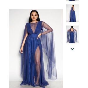 True blue formal gown